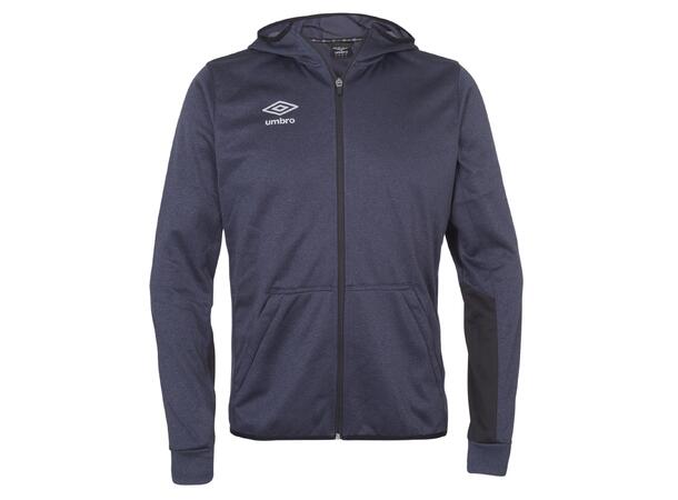 UMBRO Core Tech Hood Zip J19 Blåmel. 140 Luvtröja med hel dragkedja junior 